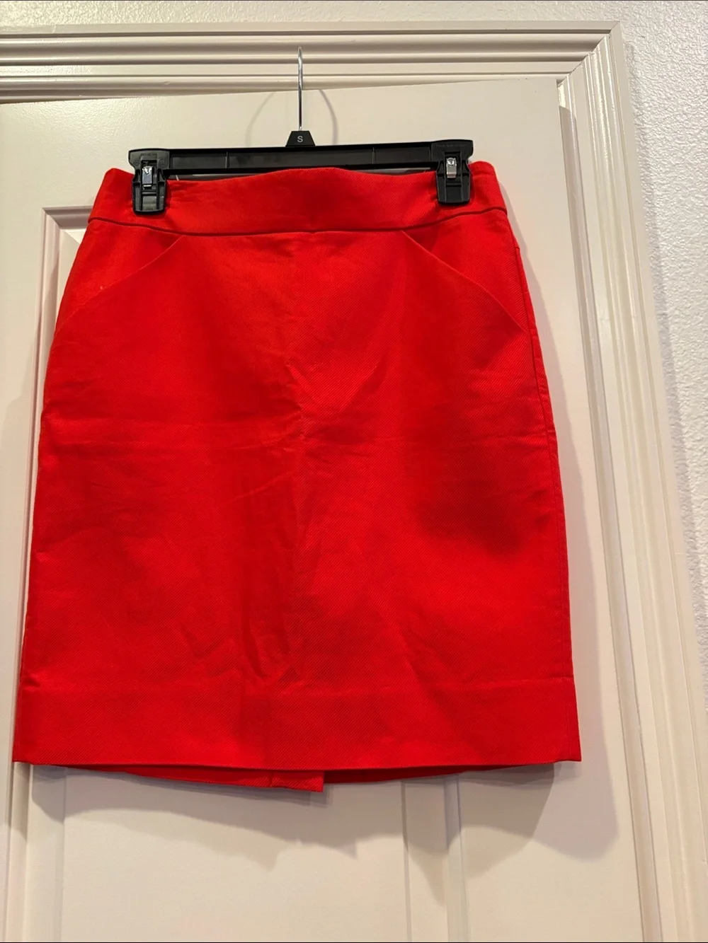 J. Crew Bright Red Pencil Skirt